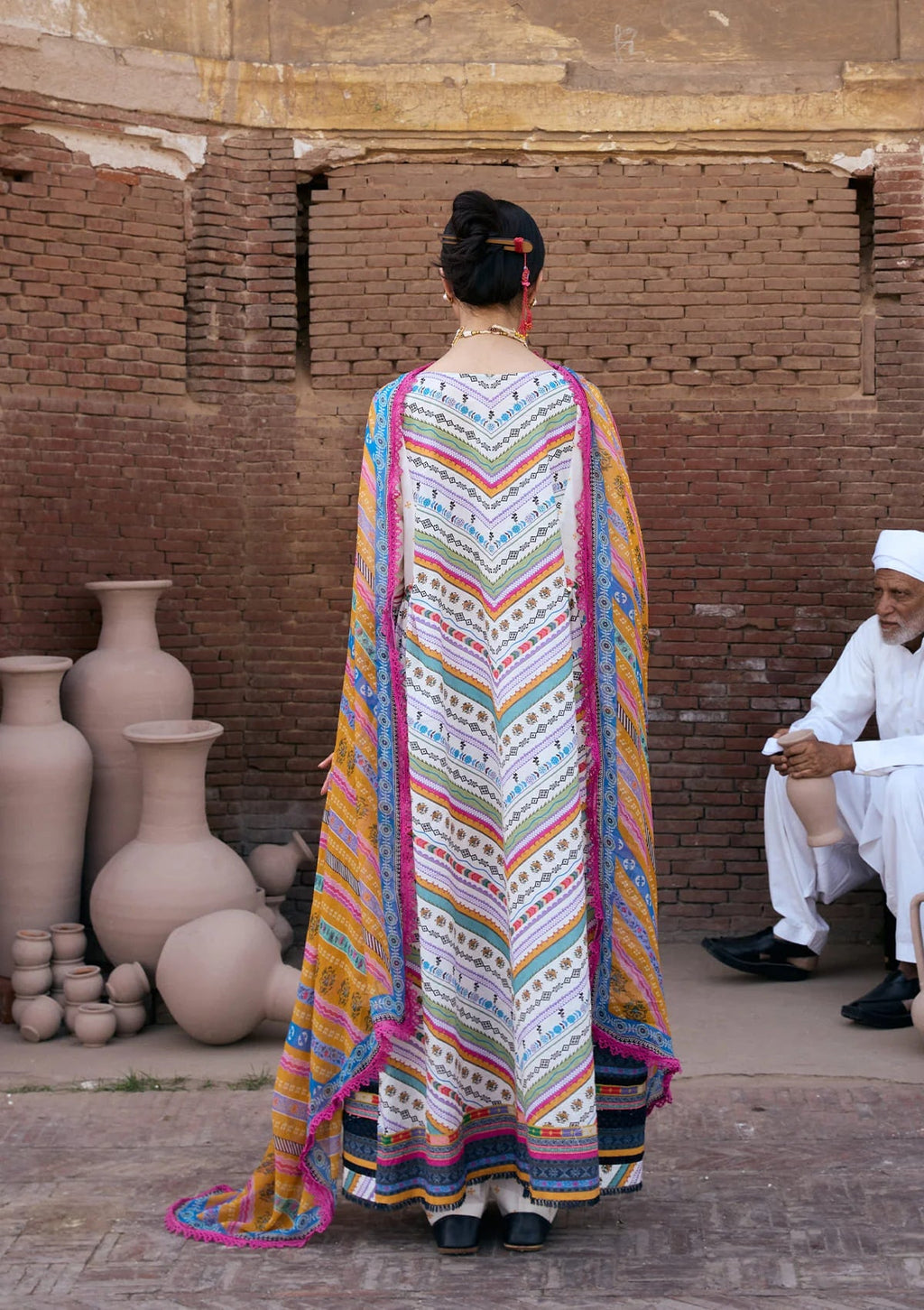 Kahf Aangan Prints Chiffon '26 – Yasmeen – Unstitched 3 Piece