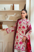Raha Premium Printkari by Rajbari Vol 02 - Design 10 - Unstitched 3 Piece