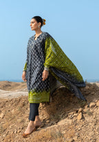 GulAhmed Chunri Printed Lawn 3 Piece Suit