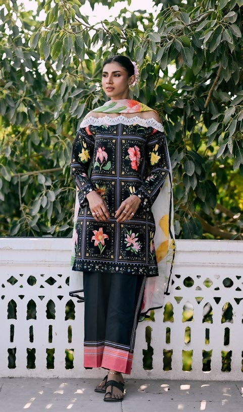 GulAhmed Garden Glow Embroidered Lawn Suit