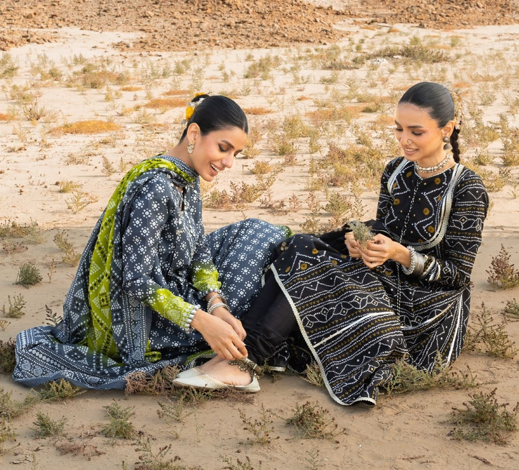 GulAhmed Chunri Printed Lawn 3 Piece Suit