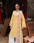 RajBari Nissa Floral Symphony Embroidered Lawn Unstitched 3Pc Suit
