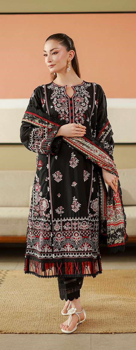 3-piece unstitched Lawn Suit ┃Zellbury