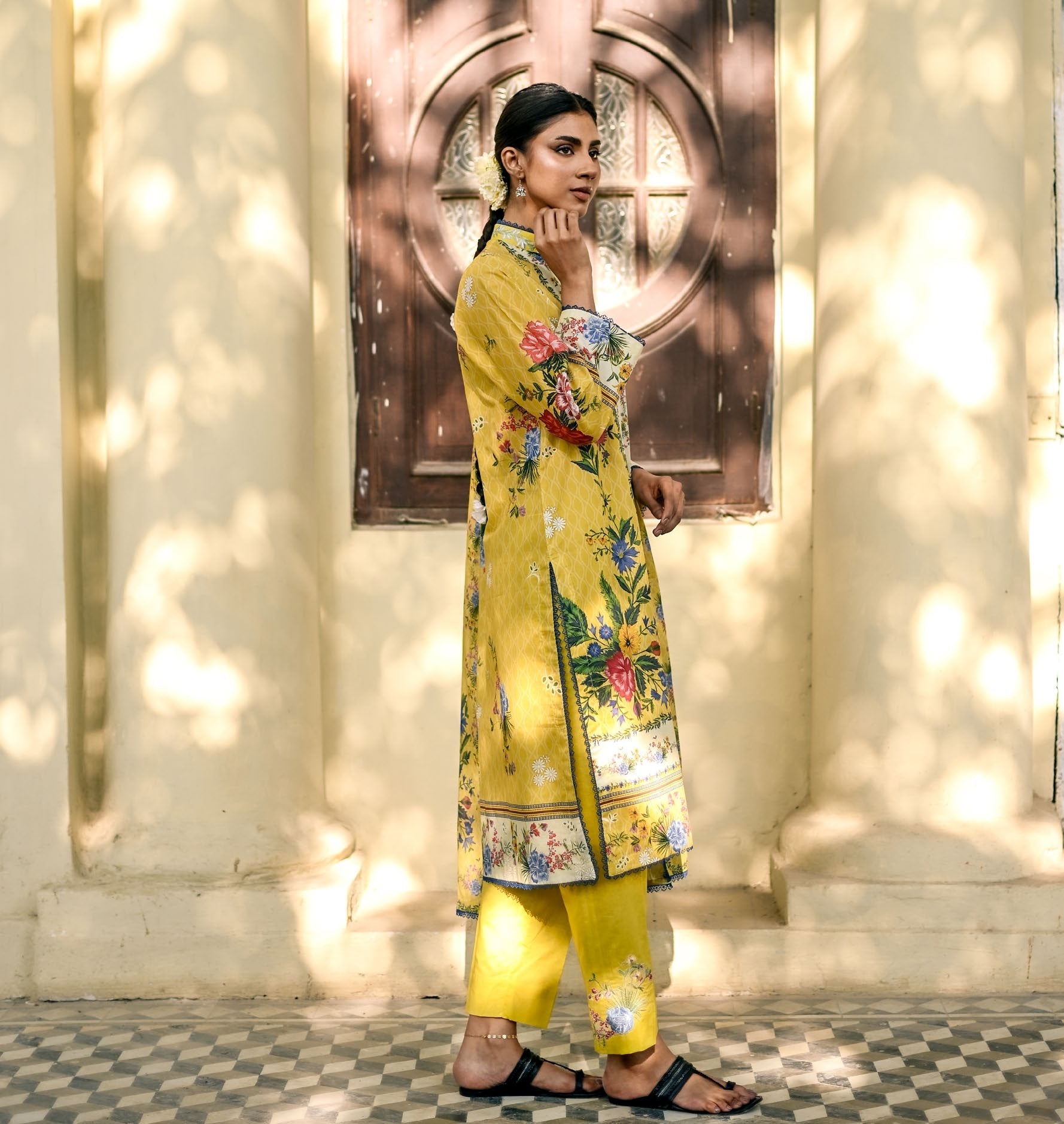 GulAhmed Luxe Petals Embroidered Lawn Suit