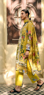 GulAhmed Luxe Petals Embroidered Lawn Suit