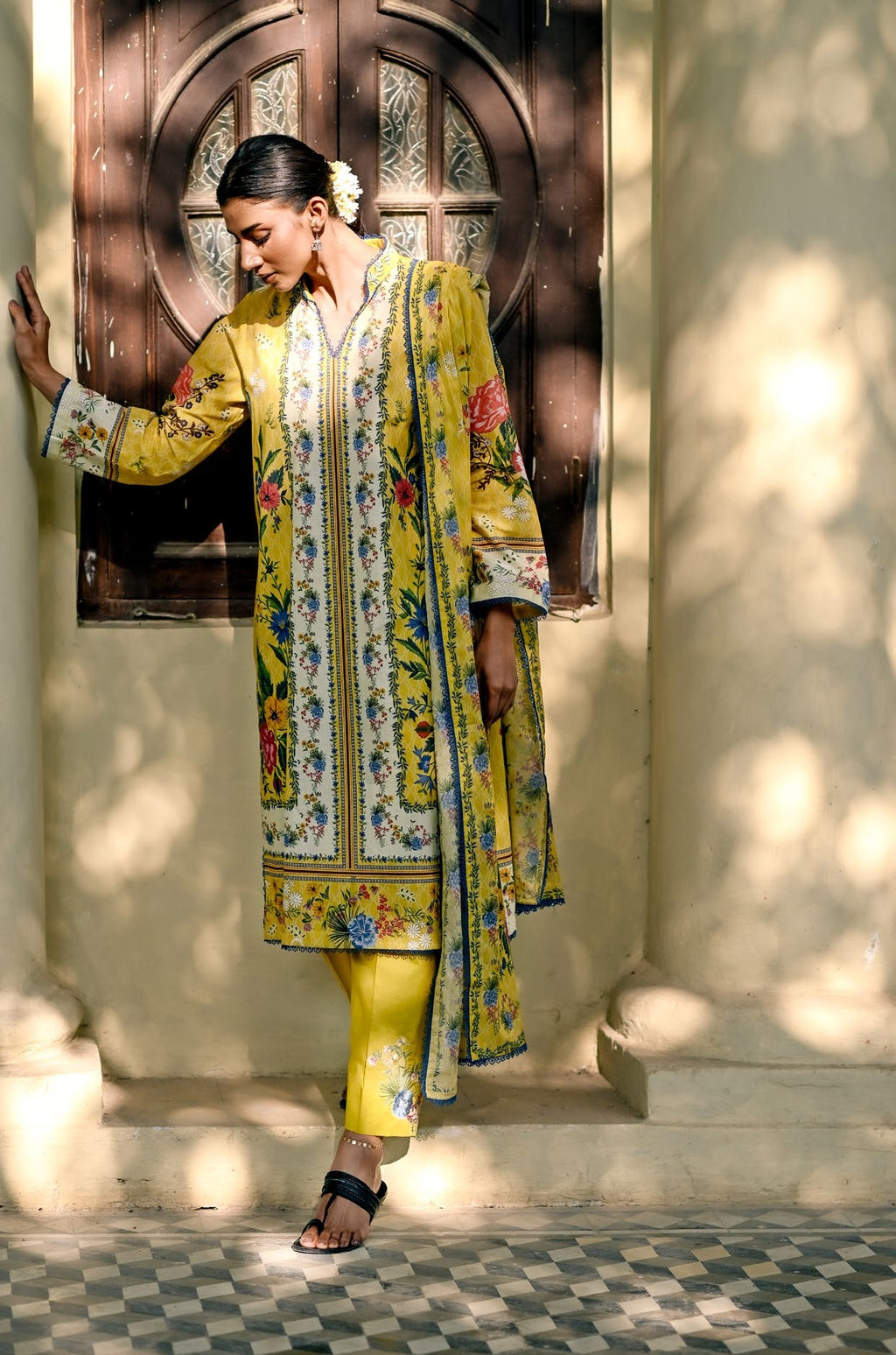 GulAhmed Luxe Petals Embroidered Lawn Suit