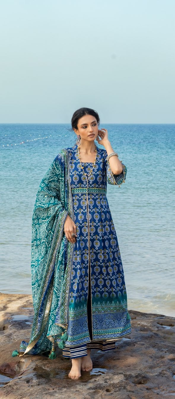 GulAhmed Chunri Printed Lawn 3 Piece Suit