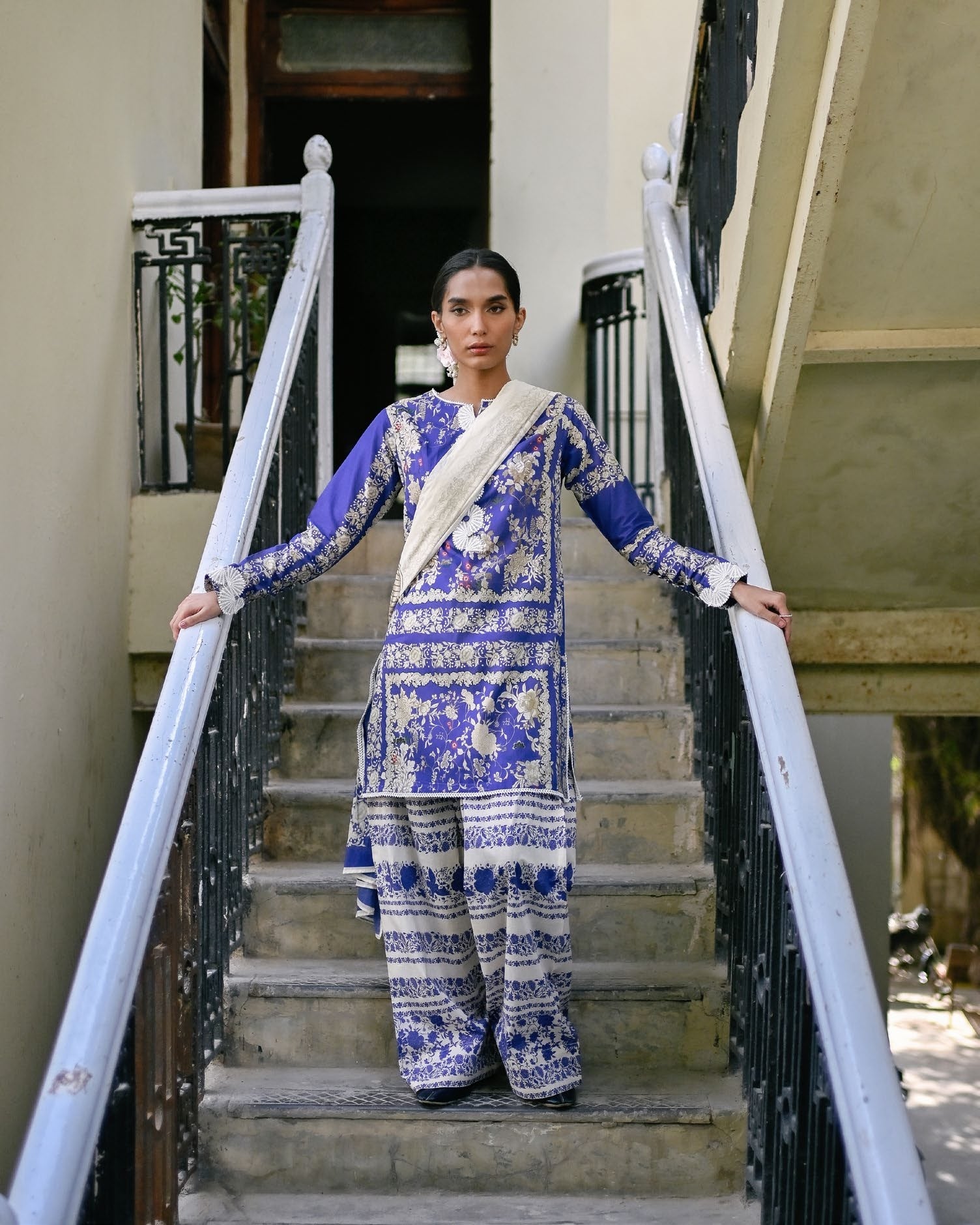 GulAhmed Printed Elegance Embroidered Lawn Suit