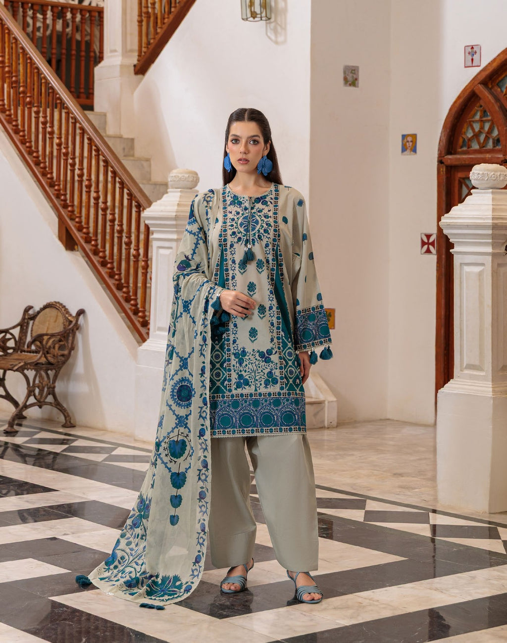 GulAhmed Bloom Whisper Printed Lawn Suit