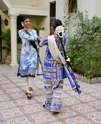 GulAhmed Printed Elegance Embroidered Lawn Suit