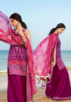 GulAhmed Chunri Printed Lawn 3 Piece Suit