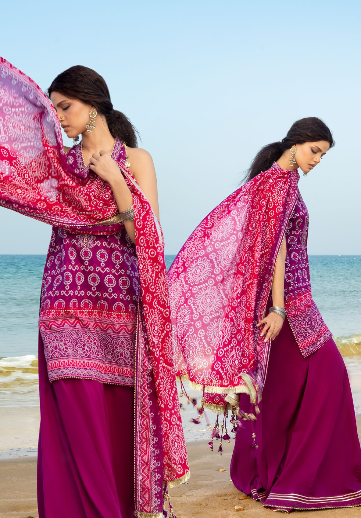 GulAhmed Chunri Printed Lawn 3 Piece Suit