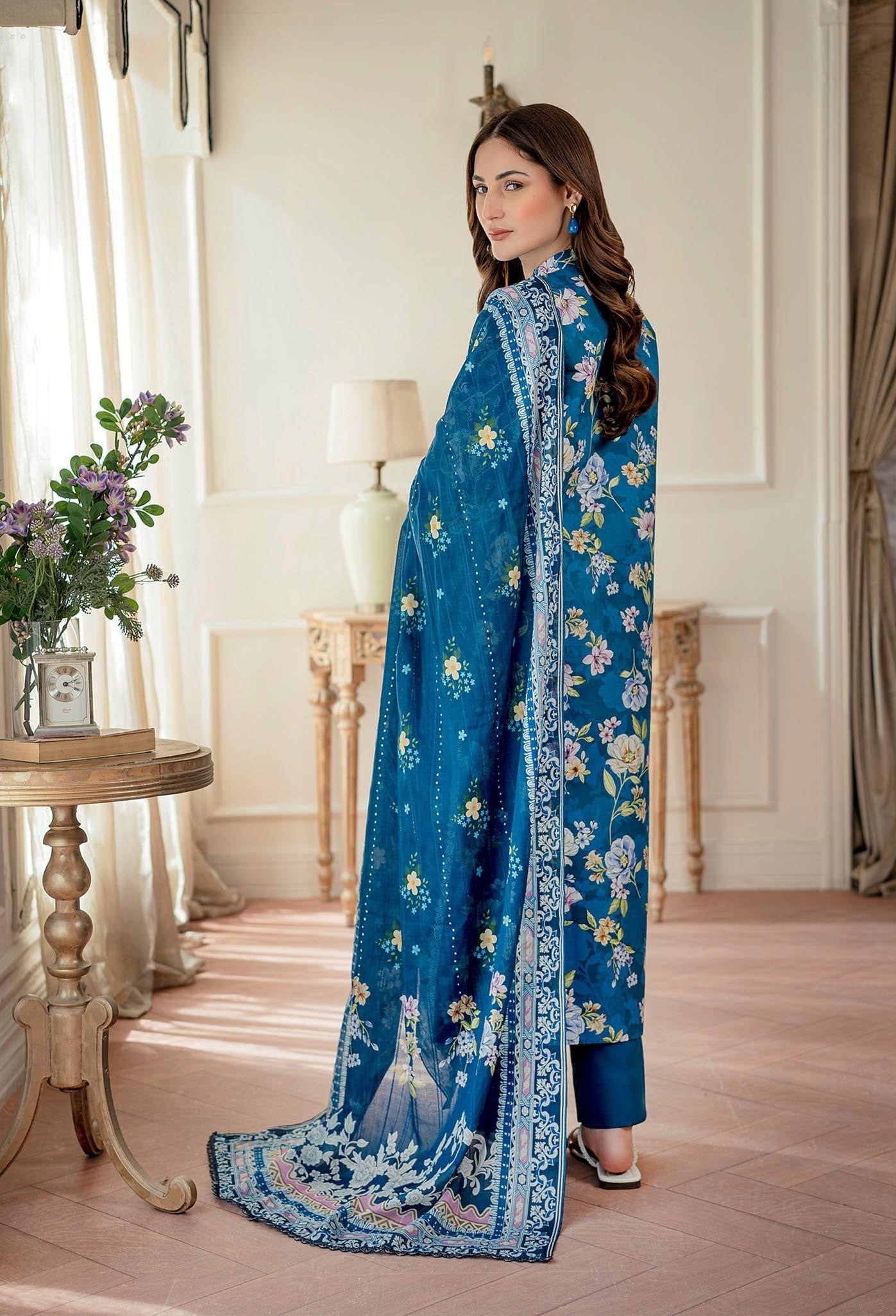 Raha Premium Printkari by Rajbari Vol 02 - Design 03 - Unstitched 3 Piece