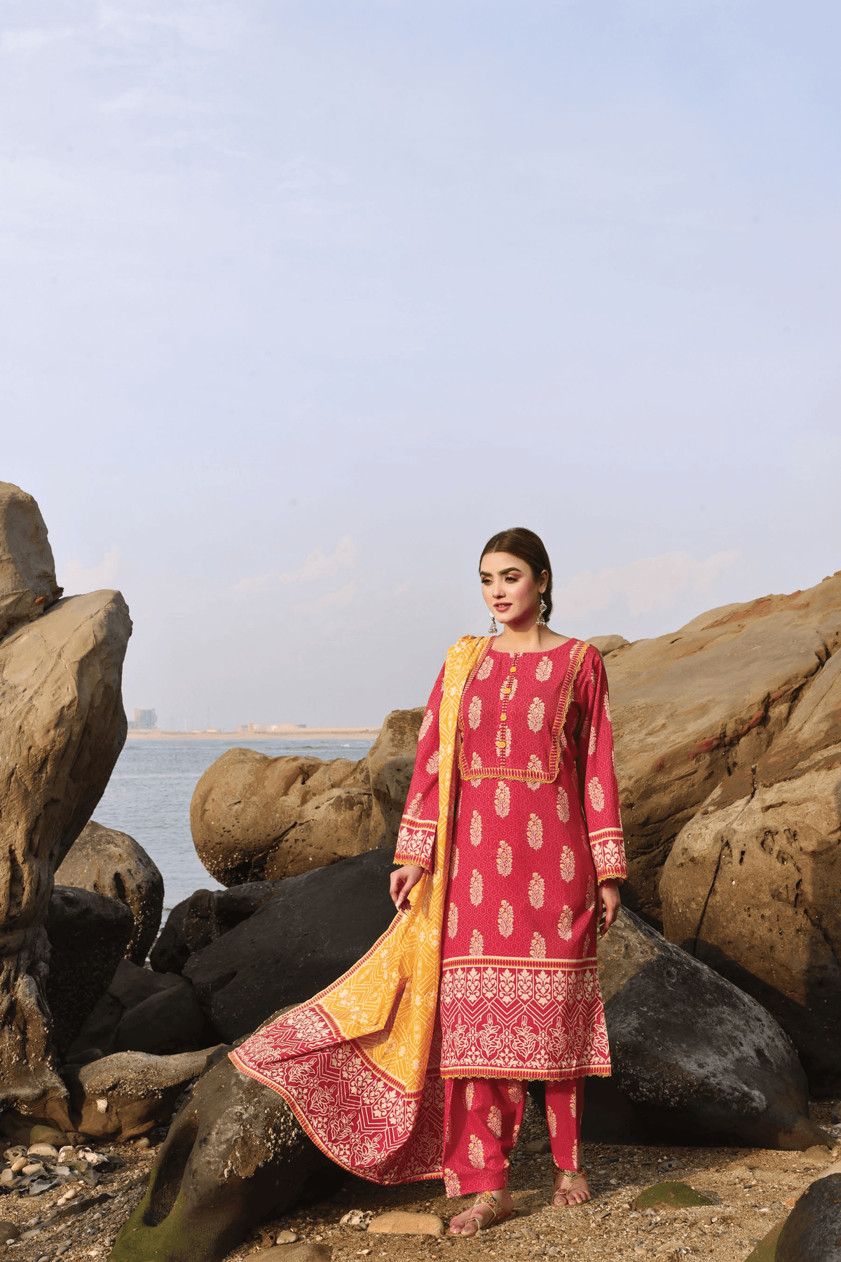 KHAS MIRHA SUMMER LAWN UNSTITCHED 3PC SUIT KLA-2394