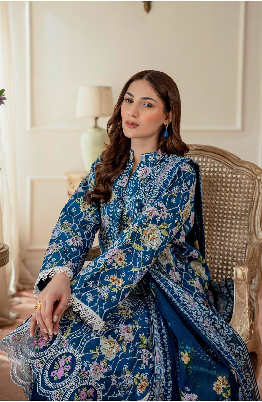 Raha Premium Printkari by Rajbari Vol 02 - Design 03 - Unstitched 3 Piece