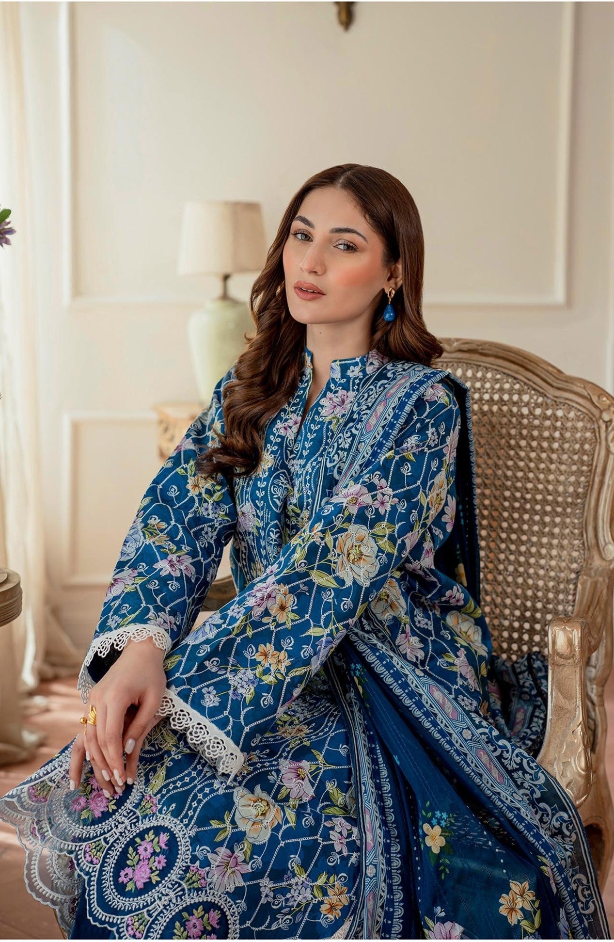 Raha Premium Printkari by Rajbari Vol 02 - Design 03 - Unstitched 3 Piece