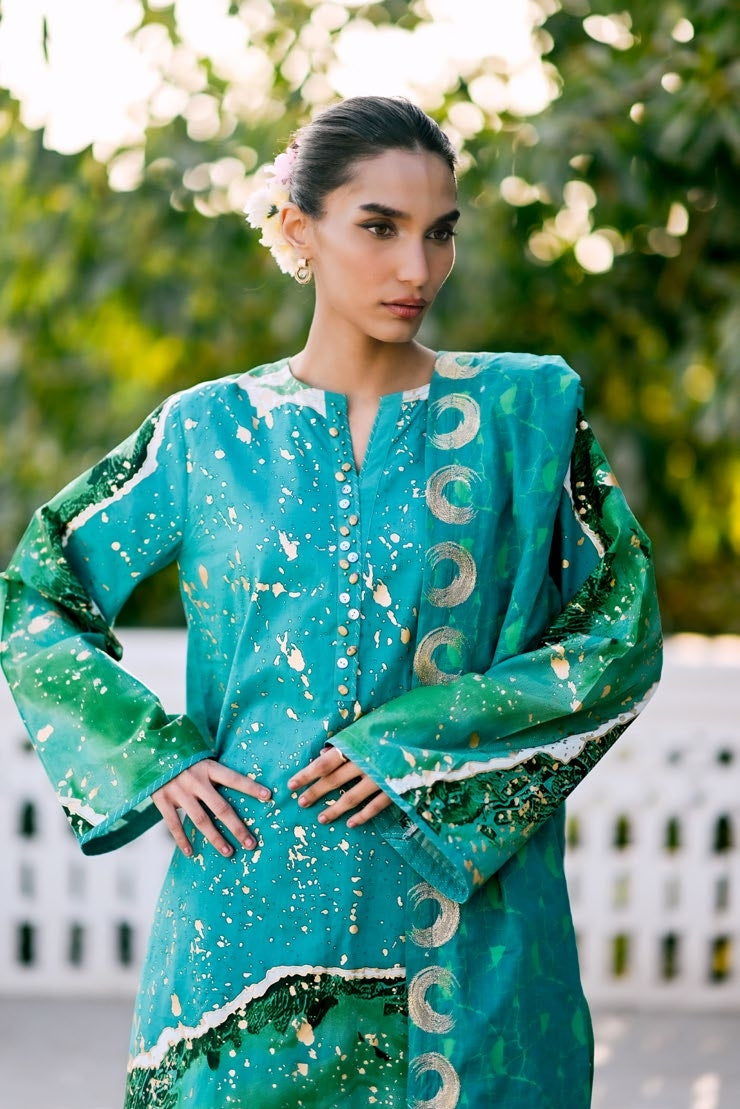 GulAhmed Fresh Aura Embroidered Lawn Suit