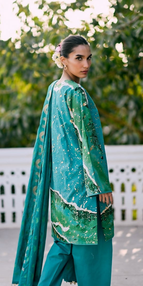 GulAhmed Fresh Aura Embroidered Lawn Suit