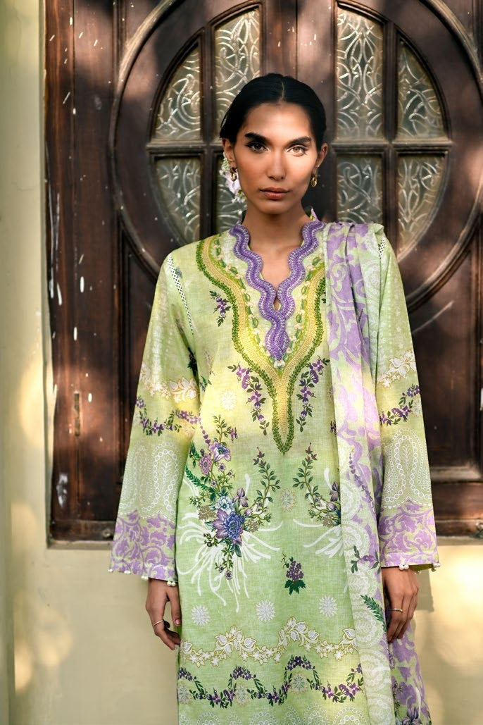 GulAhmed Quiet Bloom Embroidered Lawn Suit