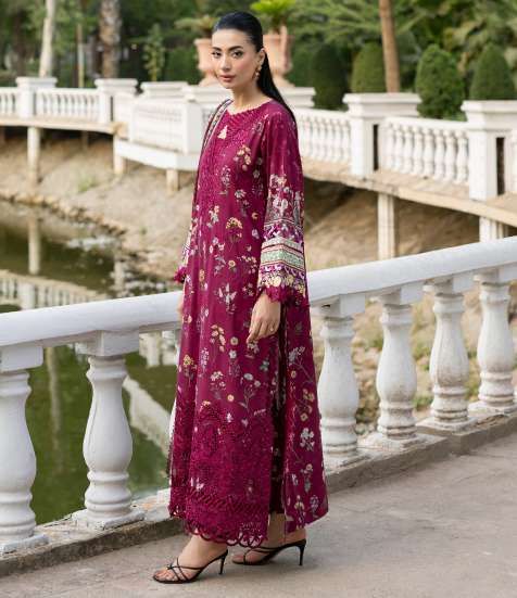 Elaf Premium ESG-2A Nora Unstitched 3 Piece Lawn Suit