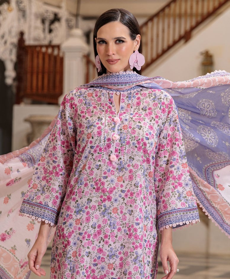 GulAhmed Silent Meadow Printed Lawn Suit