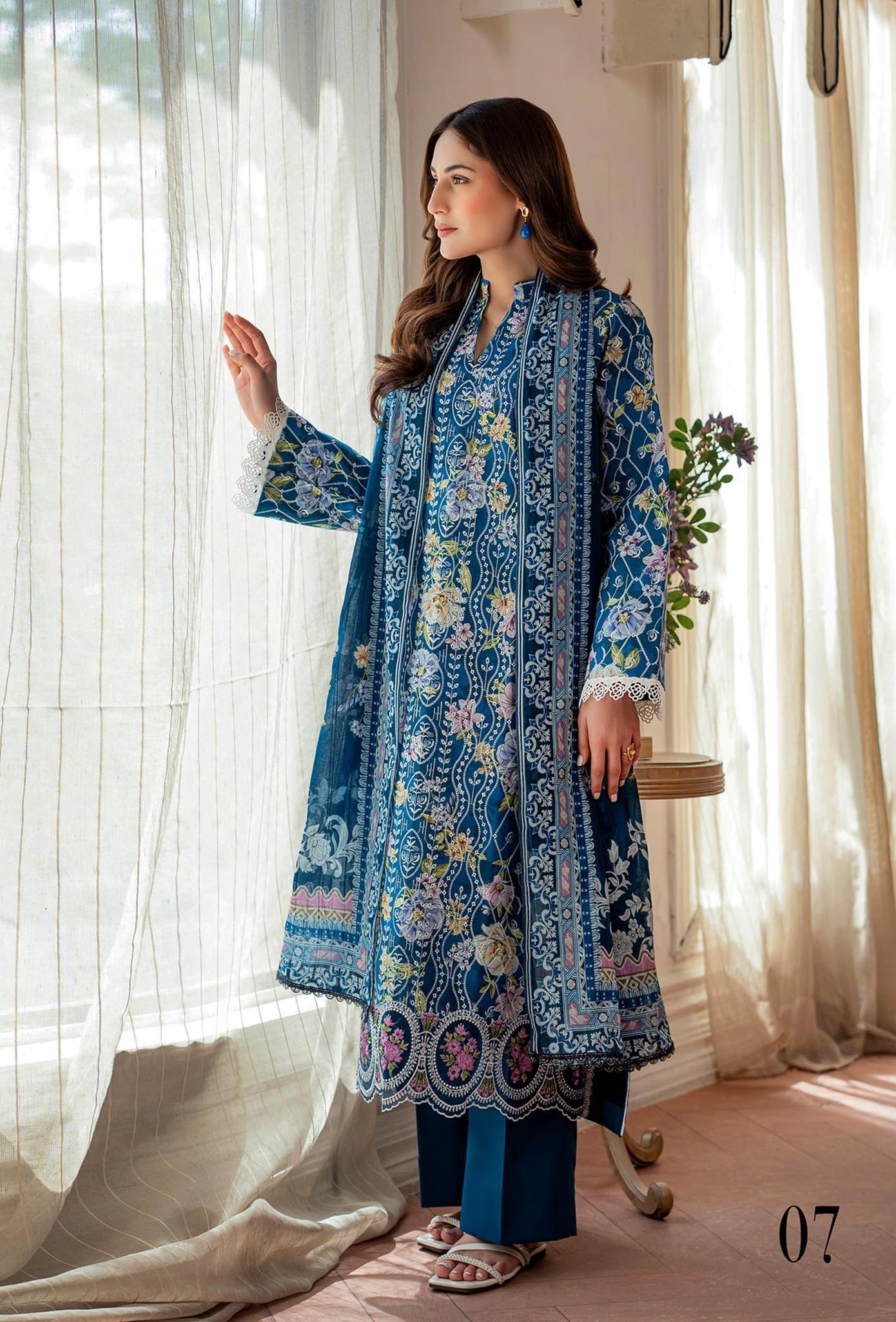 Raha Premium Printkari by Rajbari Vol 02 - Design 03 - Unstitched 3 Piece