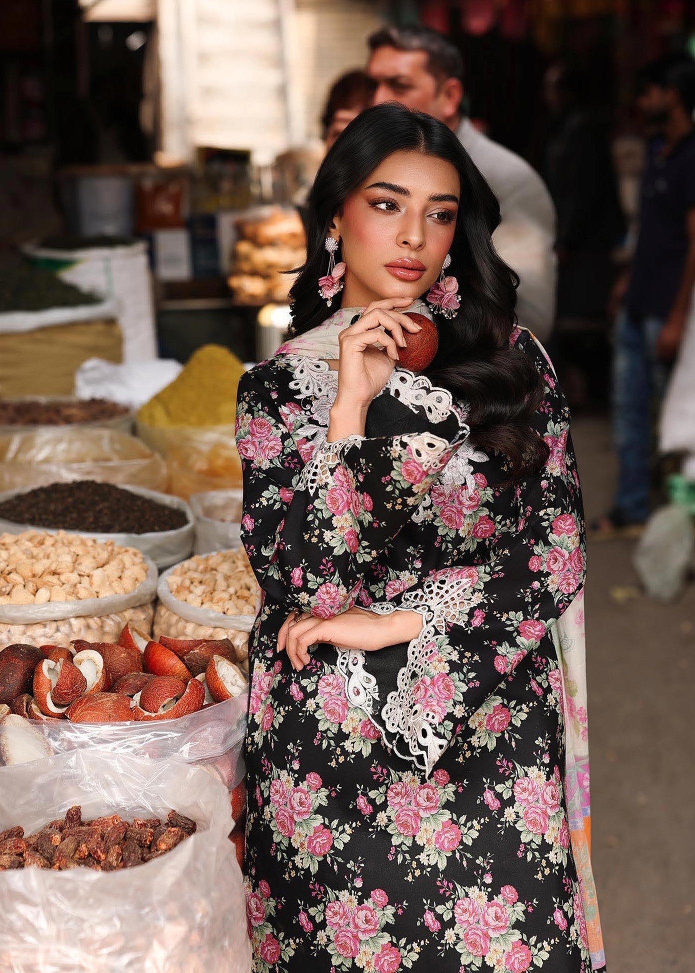 RajBari Nissa Floral Symphony Embroidered Lawn Unstitched 3Pc Suit