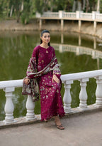 Elaf Premium ESG-2A Nora Unstitched 3 Piece Lawn Suit