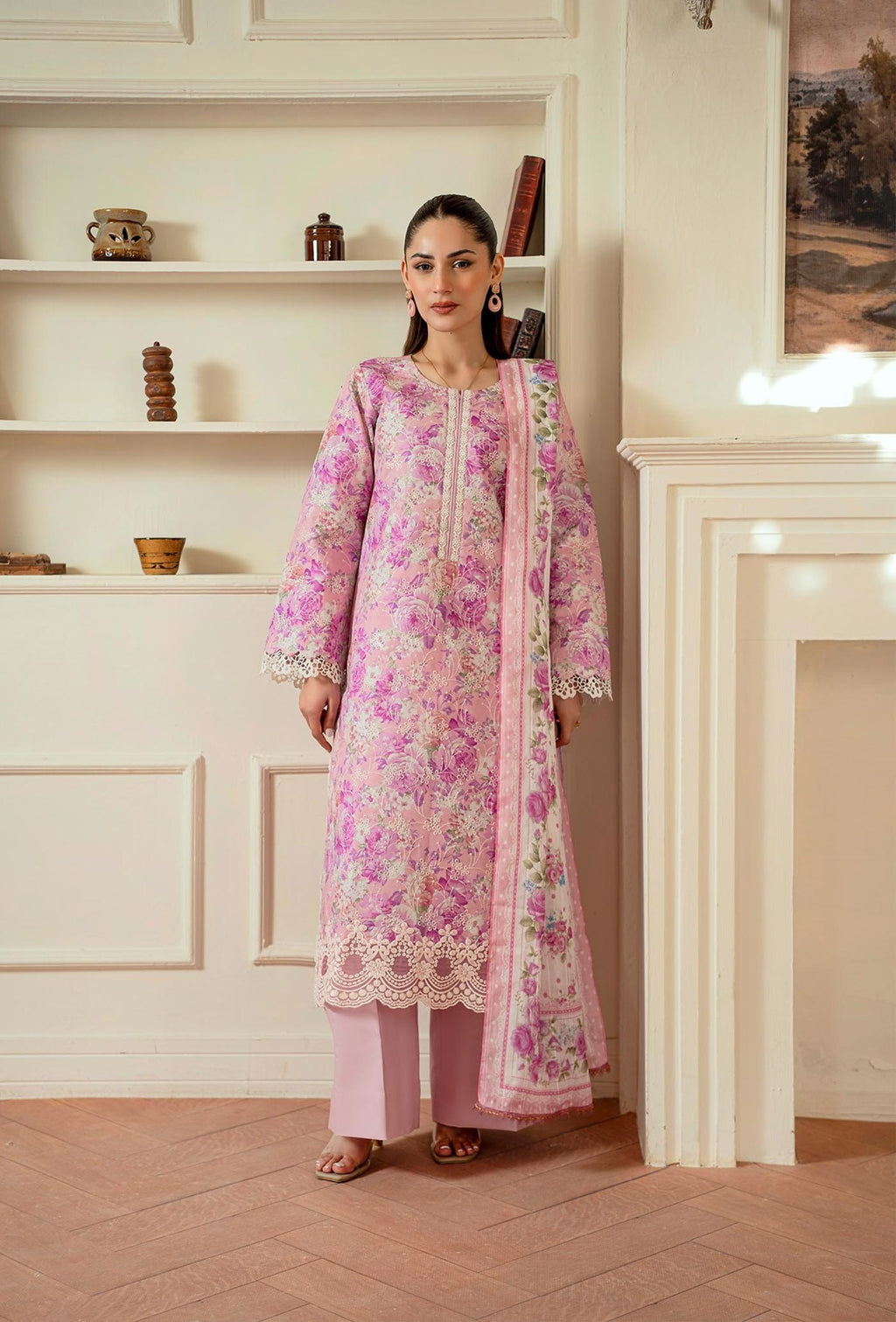 Raha Premium Printkari by Rajbari Vol 02 - Design 02 - Unstitched 3 Piece
