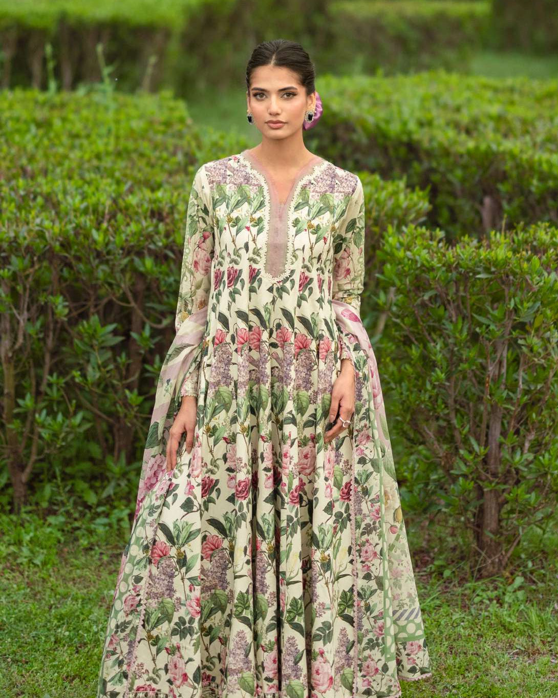 Elaf Bridgerton Petaline Printed Lawn 3 Piece Suit