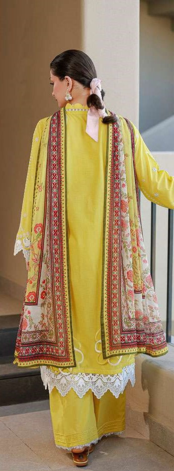 3-piece unstitched Lawn Suit ┃Zellbury