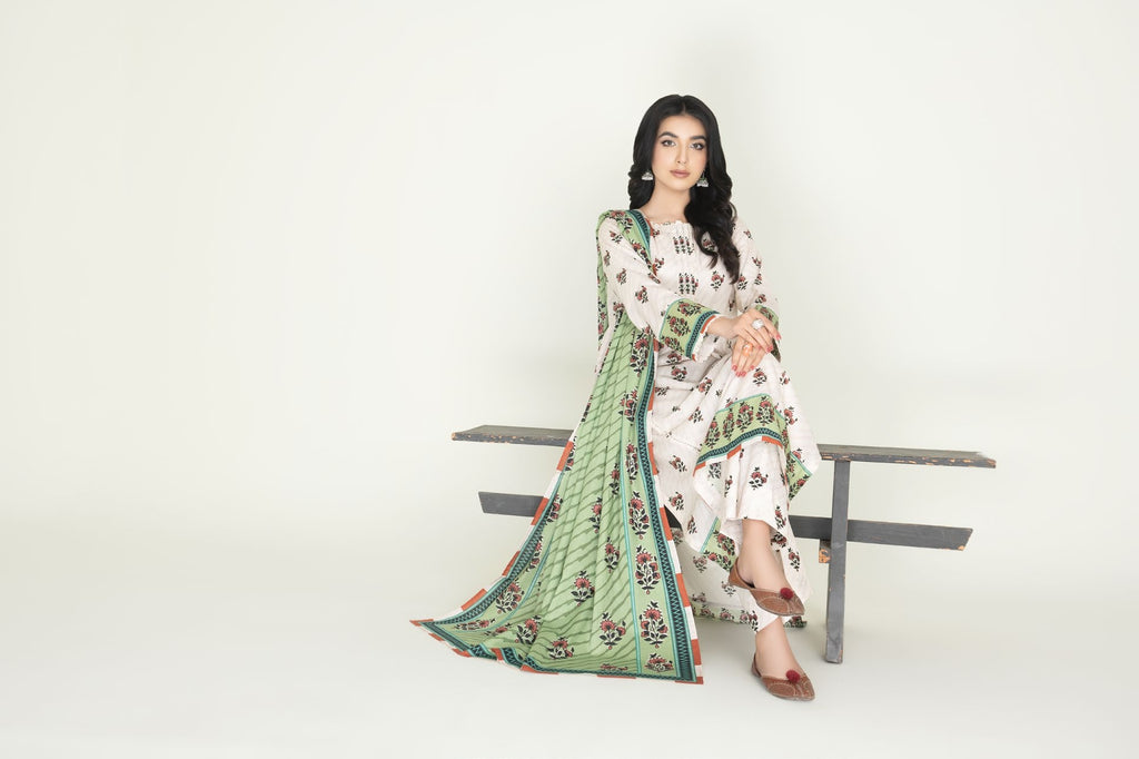KHAS Amaira PRINTED LAWN SUIT 3 PIECE