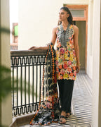 GulAhmed Elegant Drift Embroidered Lawn Suit