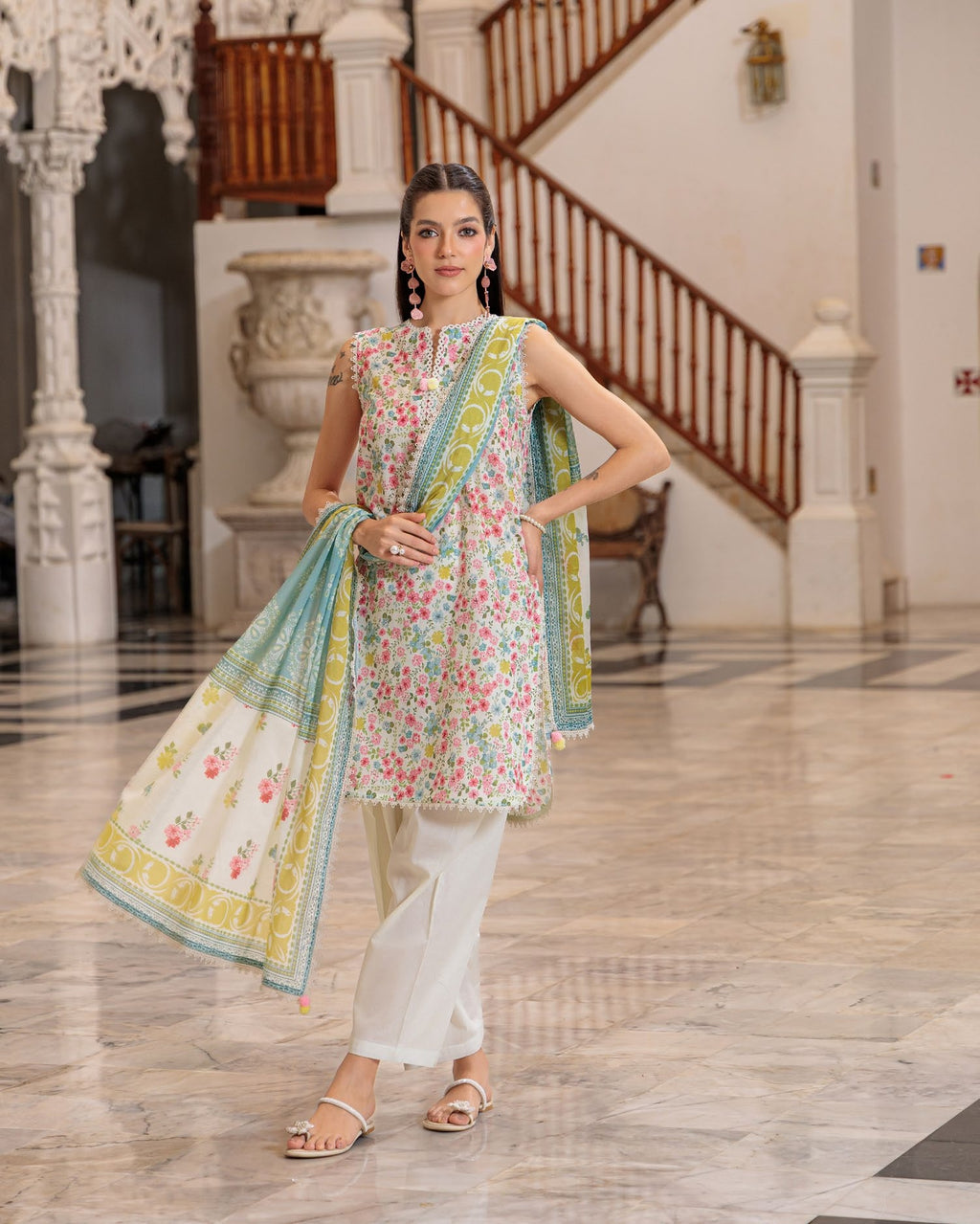 GulAhmed Pure Ease Printed Lawn Suit