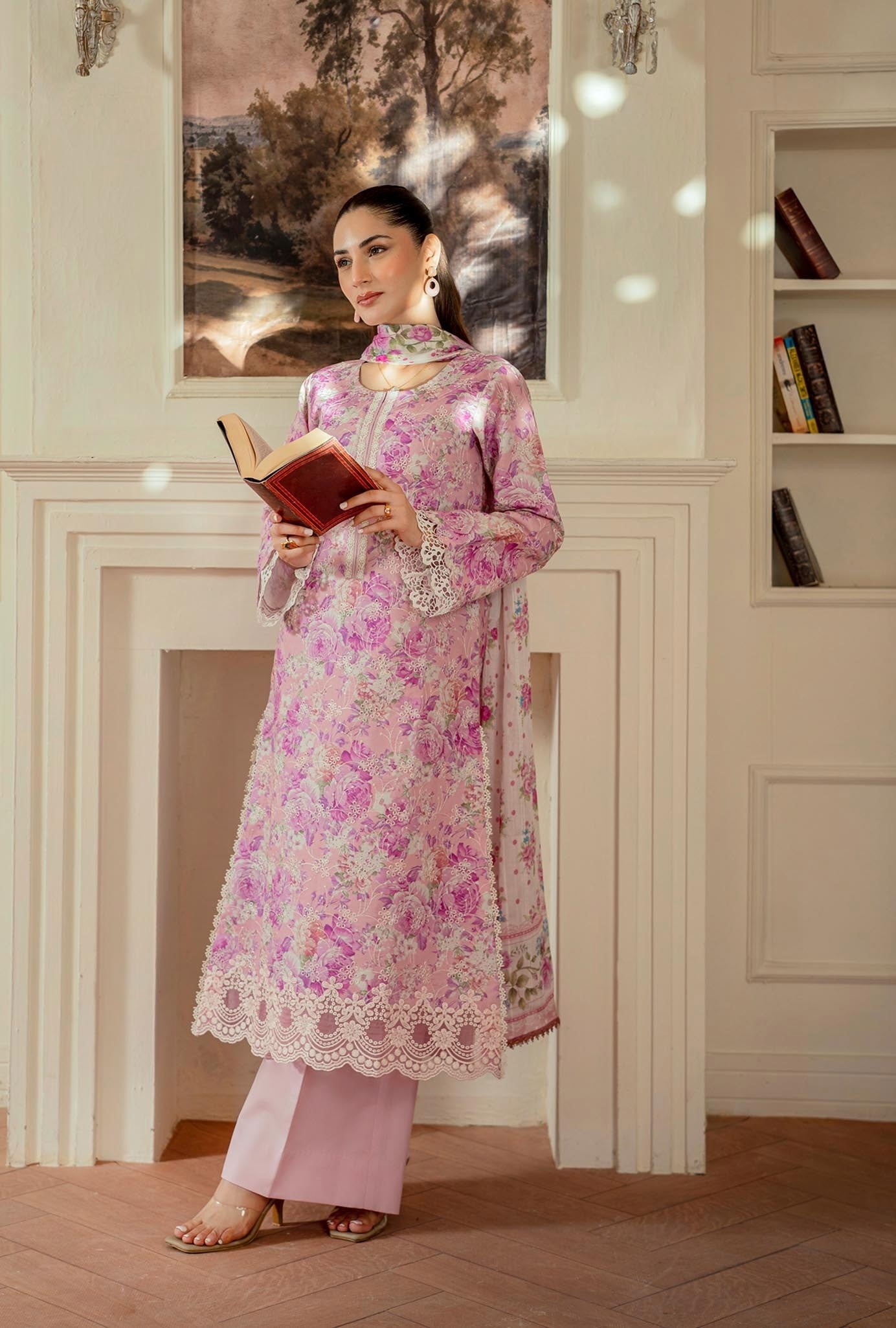 Raha Premium Printkari by Rajbari Vol 02 - Design 02 - Unstitched 3 Piece