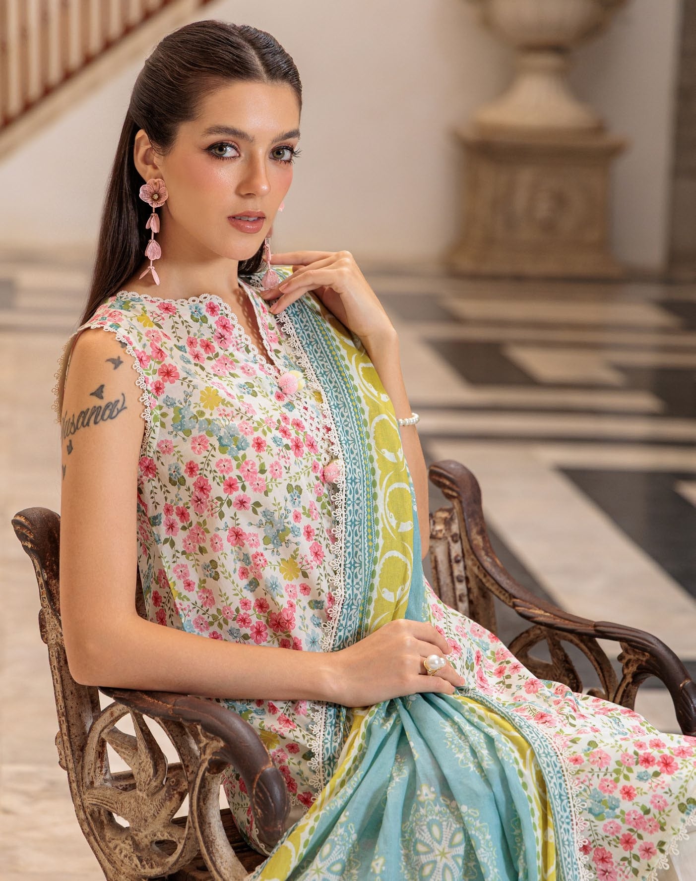 GulAhmed Pure Ease Printed Lawn Suit
