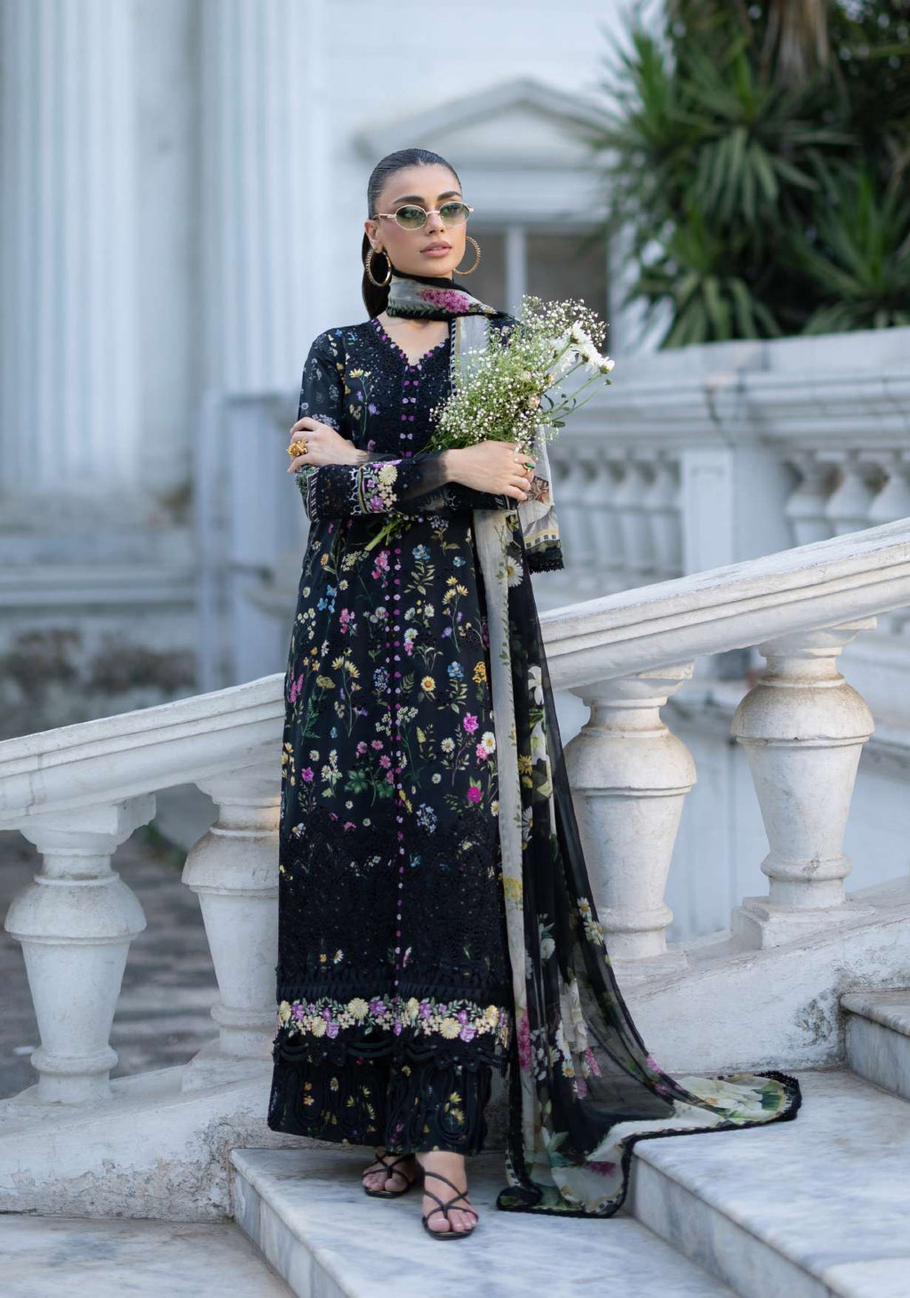 Elaf Premium ESG-2B Sasha Unstitched 3 Piece Lawn Suit
