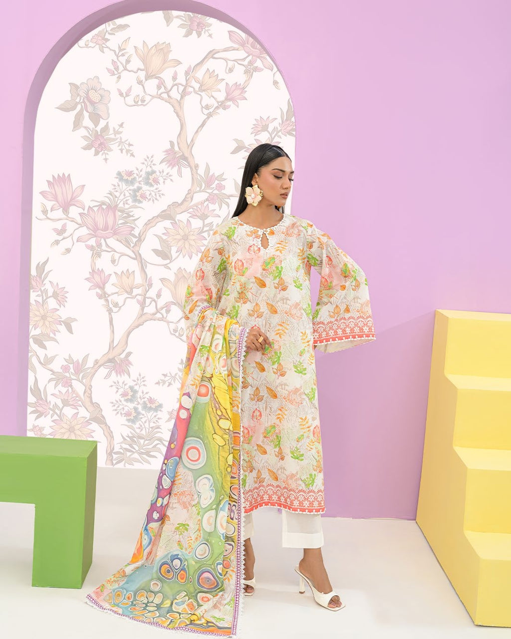 GulAhmed Bloom Instinct Printed Lawn Suit
