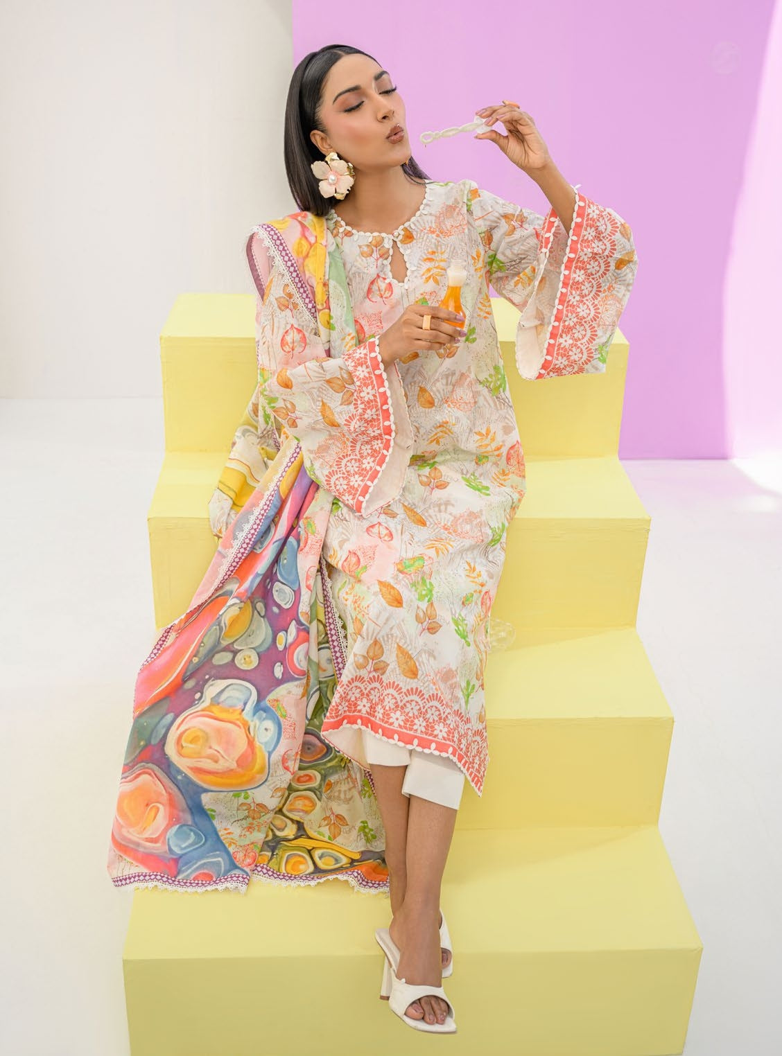 GulAhmed Bloom Instinct Printed Lawn Suit