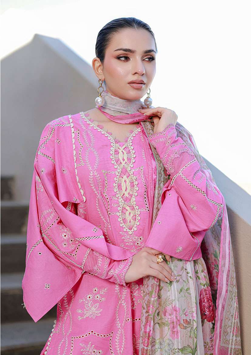 3-piece unstitched Lawn Suit ┃Zellbury