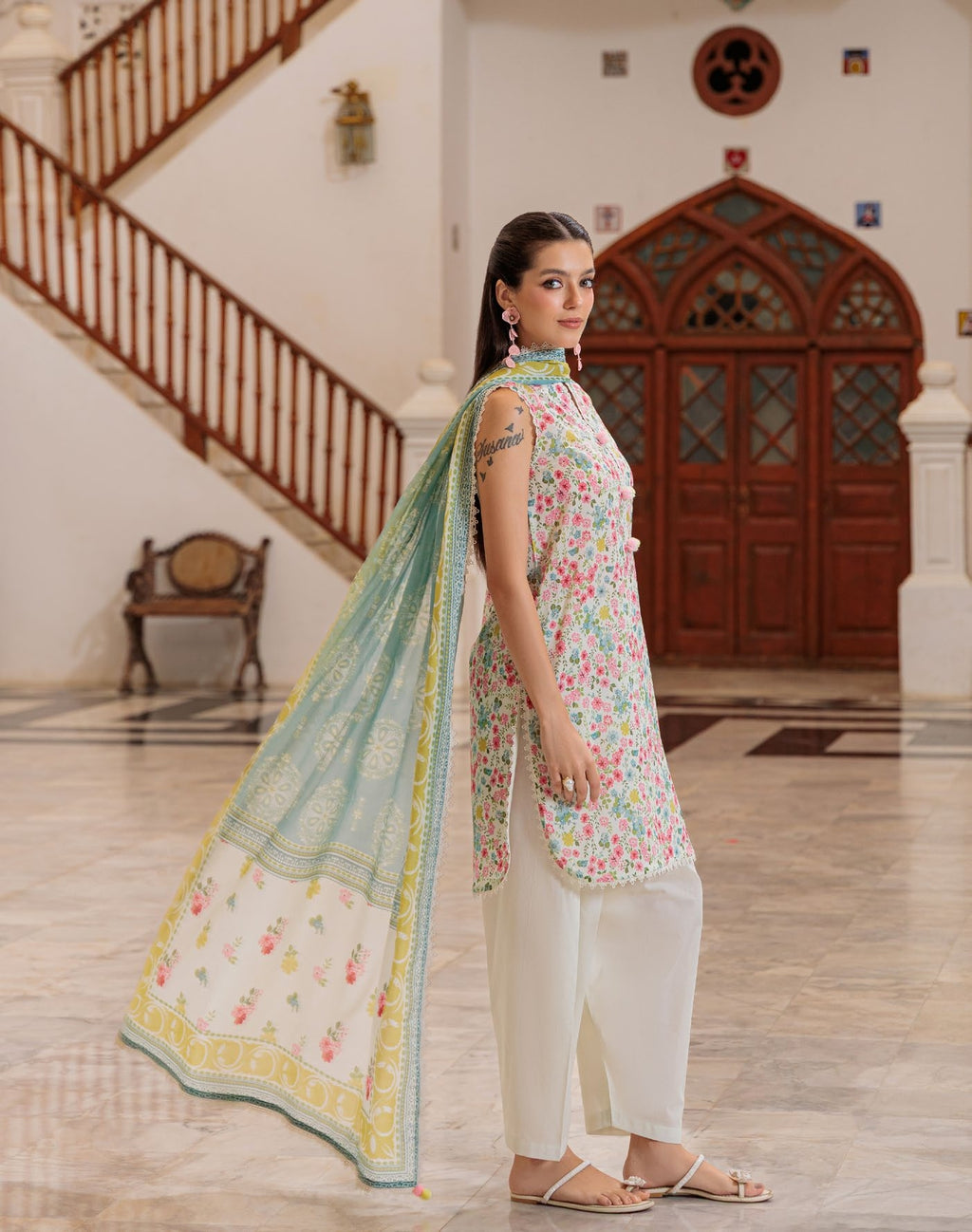 GulAhmed Pure Ease Printed Lawn Suit