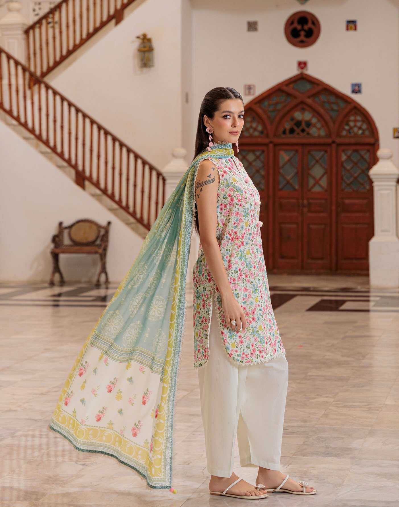 GulAhmed Pure Ease Printed Lawn Suit