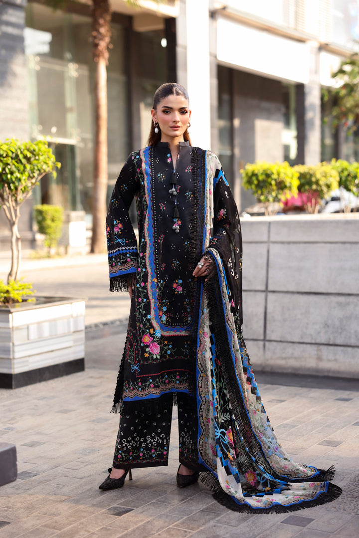 NAQSH Cocktail Summer '26 Smoked Shadow Unstitched 3 Piece Suit image 1