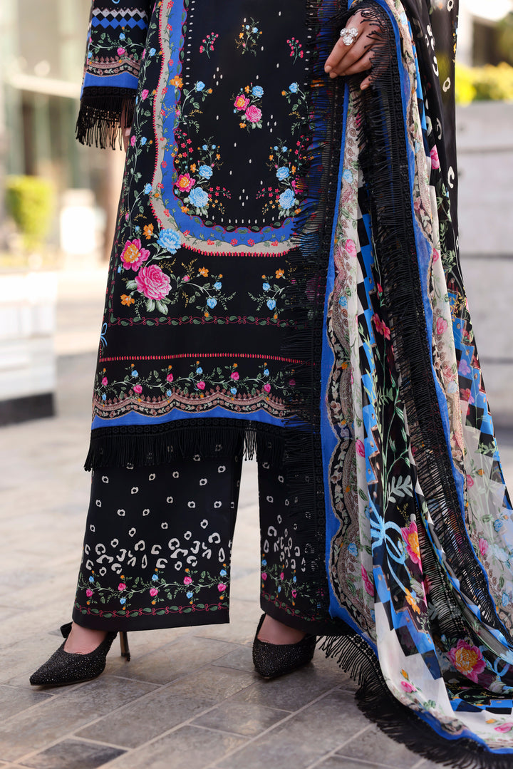 NAQSH Cocktail Summer '26 Smoked Shadow Unstitched 3 Piece Suit image 3