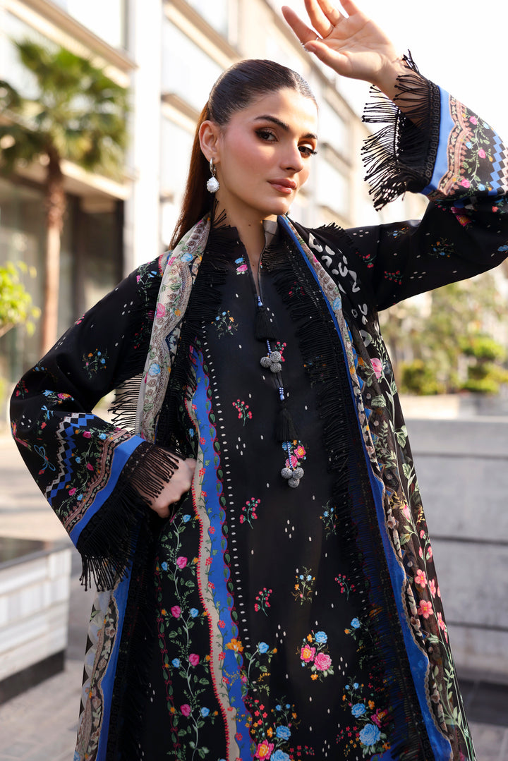 NAQSH Cocktail Summer '26 Smoked Shadow Unstitched 3 Piece Suit image 2