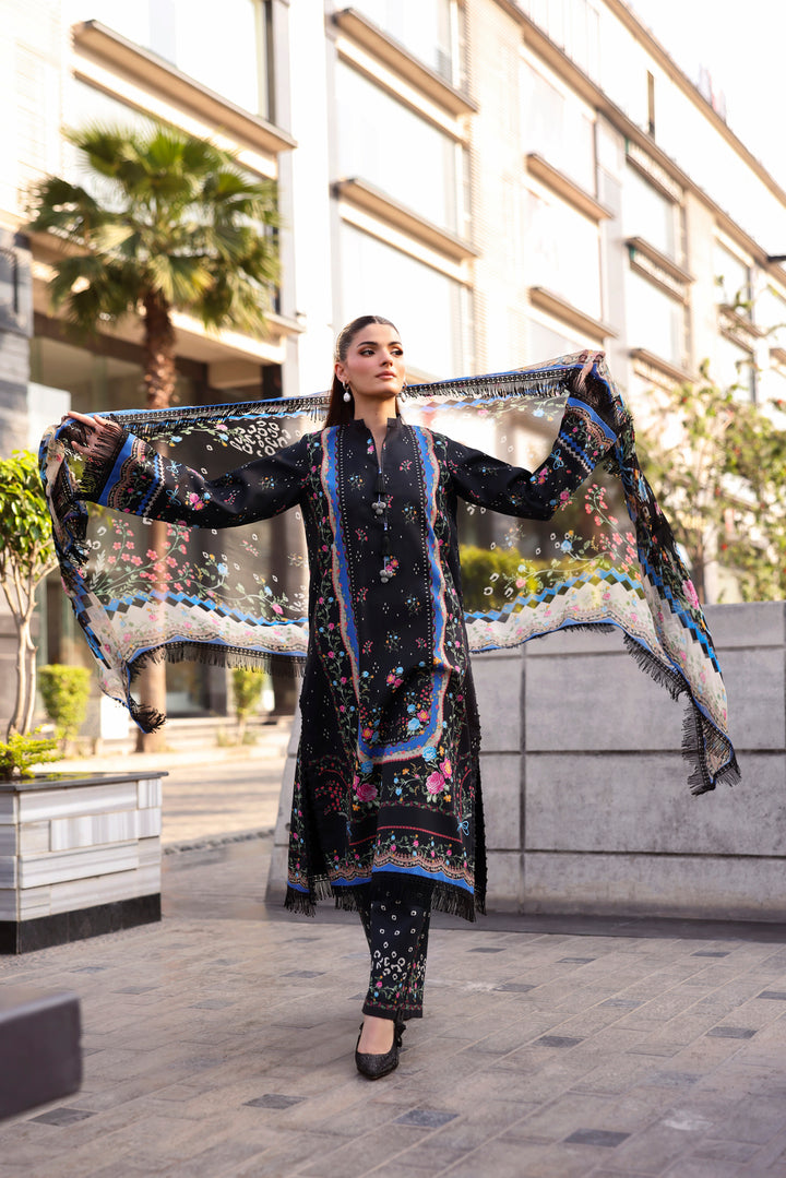 NAQSH Cocktail Summer '26 Smoked Shadow Unstitched 3 Piece Suit image 5