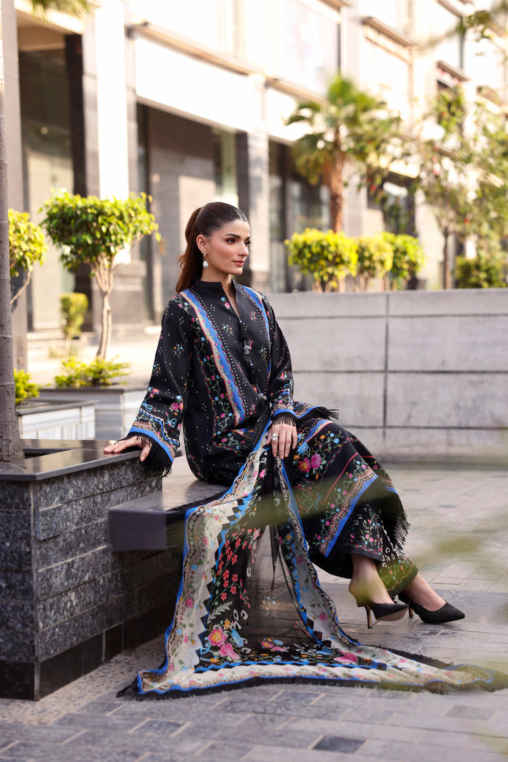 NAQSH Cocktail Summer '26 Smoked Shadow Unstitched 3 Piece Suit image 6