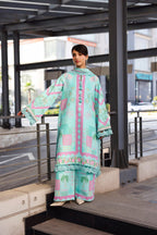 NAQSH Cocktail Summer '26 Aqua Veil Unstitched 3 Piece Suit image 1