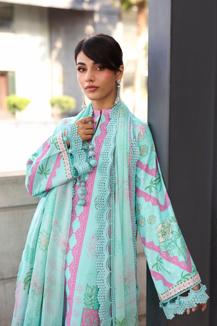 NAQSH Cocktail Summer '26 Aqua Veil Unstitched 3 Piece Suit image 3