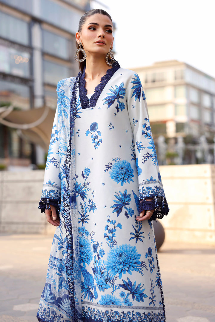 NAQSH Cocktail Summer '26 Coastal Calm Unstitched 3 Piece Suit image 2
